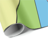 Piano Music Pastel Keyboard Blue Sky Clouds Cadeaupapier (Rol Hoek)