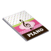 Piano Music Practice Notebook Journal Notitieboek (Rechterzijde)