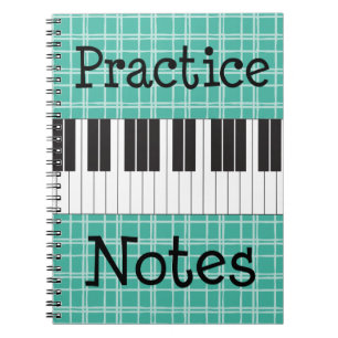 Piano Music Practice Notes Notitieboek