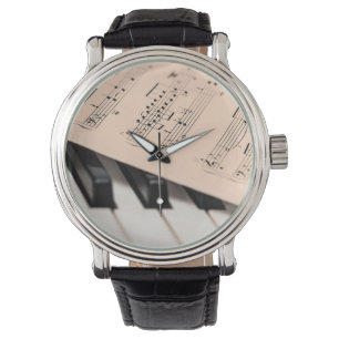 Piano Music Sheet Watch Horloge