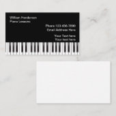 Piano Music Theme Visitekaartje (Voorkant / Achterkant)