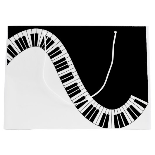 Piano Musical Gift Bag Large Cadeauzakje (Voorkant)