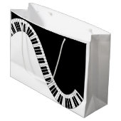 Piano Musical Gift Bag Large Cadeauzakje (Voorkant Gekanteld)