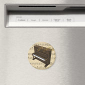 Piano Musical Instrument et Partition Magnet (In Situ (Lave-vaisselle))