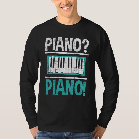 Piano Musical Instrument Musician Istrumentalist P T-shirt (Voorkant)