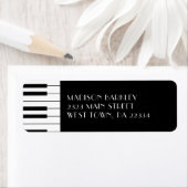 Piano Musician Music Teacher Etiket (Insitu)