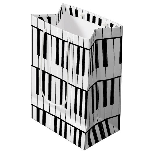 Piano Musician Music Teacher Medium Cadeauzakje (Voorkant Gekanteld)