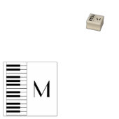 Piano Musician Music Teacher Rubberstempel (Gestempeld)