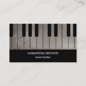 Piano Musician Visitekaartje with Music Note (Voorkant)