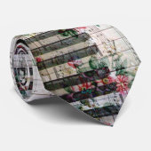 piano musique vintage à fleurs cravate (Roulé)