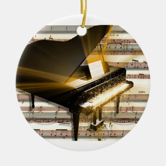 piano_muziek_noten keramisch ornament (Voorkant)