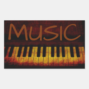 Piano, Muziek, Sticker