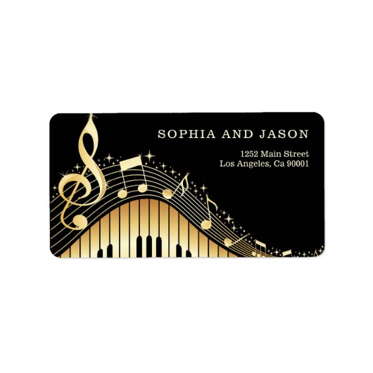 Piano Notes Clean Etiket (Voorkant)