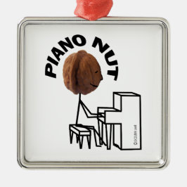 Piano Nut Metalen Ornament