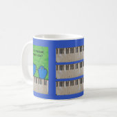 Piano oefent grappige mug uit koffiemok (Voorkant links)