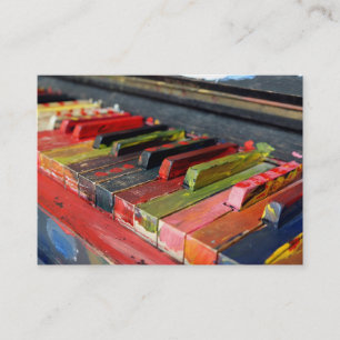 Piano ou carte de visite de leçon de musique