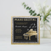 Piano Overweging Gold en Silver Kaart (Staand voorkant)