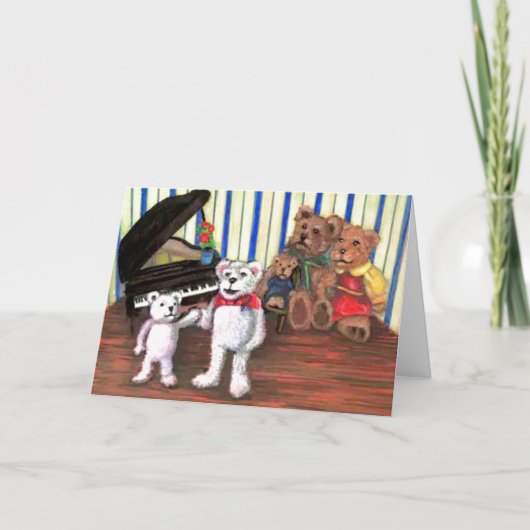 Piano Party Card (Voorkant)