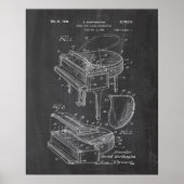 Piano Patent Poster (Voorkant)