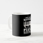Piano Pianist Gift Koffiemok (Voorkant links)