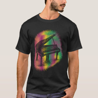 Piano Pianist Muzikant Instruktie Piano Muziek T-shirt