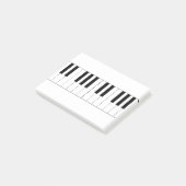 piano-, pianoletoenen post-it® notes (Schuin)