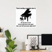 Piano Player Poster Pianiste (Bureau à domicile)