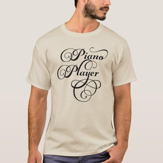 Piano Player Script T-shirt (Voorkant)