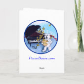 Piano Recital Card for Piano Studenti - Customized Kaart (Achterkant)