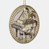 Piano Rhythm  Keramisch Ornament (Rechts)