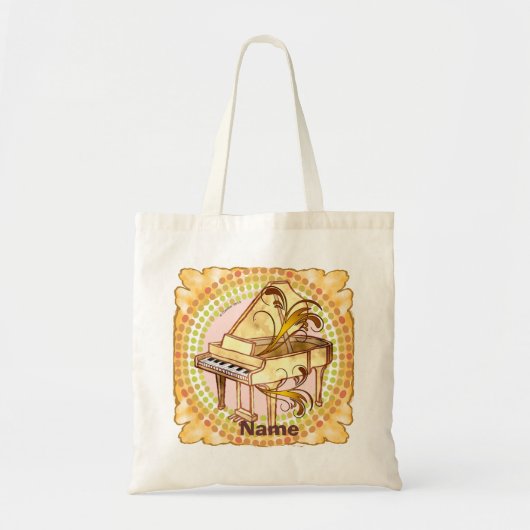 Piano Ritme boodschappentas Tote Bag (Voorkant)