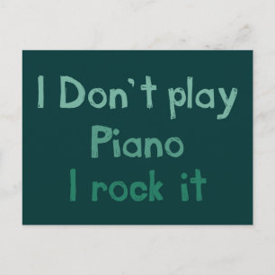 Piano Rock It Briefkaart