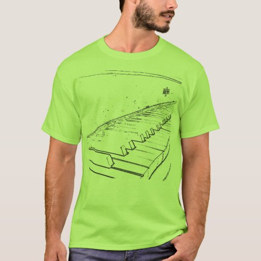 Piano-Shirt T-shirt (Voorkant)