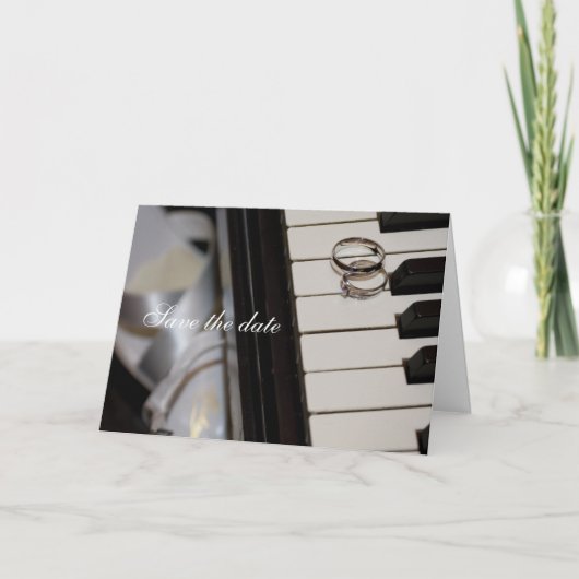 Piano - Sla de datumkaart op Aankondiging (Voorkant)