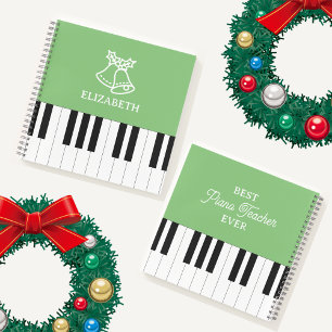 Piano Sleutel Beste Piano Leraar Ever Kerstmis Gro Notitieboek
