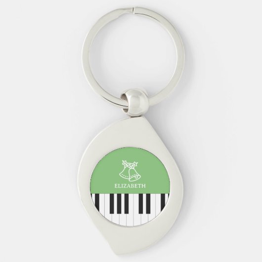 Piano Sleutel Beste Piano Leraar Ever Kerstmis Gro Sleutelhanger (Voorkant)