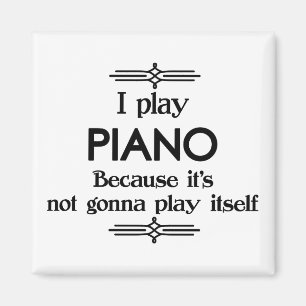 Piano - Speel zelf Funny Deco Music Magneet