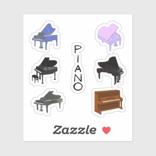 Piano Stickers (Vel)