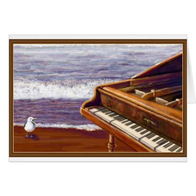 Piano sur une plage (Devant horizontal)