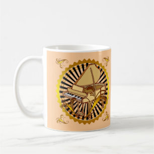 Piano Swirls Koffiemok