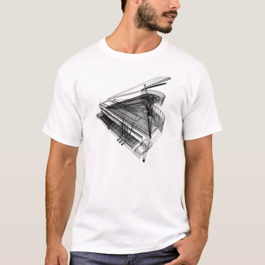 Piano T-shirt (Voorkant)
