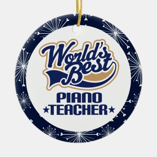 Piano Teacher Gift Ornament (Voorkant)