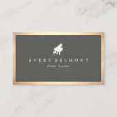 Piano Teacher Music Visitekaartje (Voorkant)