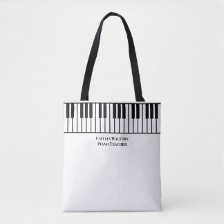 Piano Teacher Personalized Draagtas