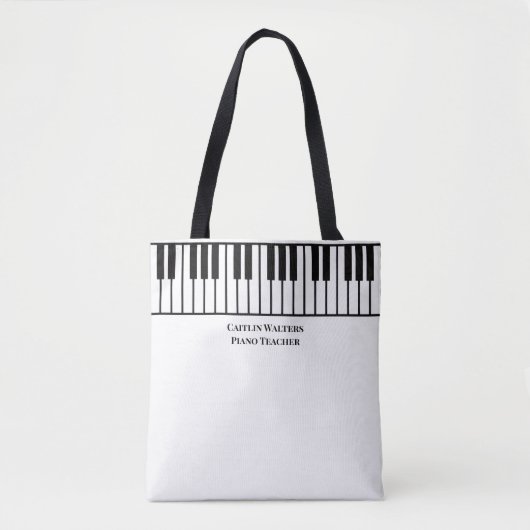 Piano Teacher Personalized Draagtas (Voorkant)