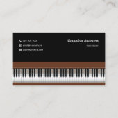 Piano Teacher Visitekaartje (Voorkant)