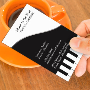Piano Teacher Visitekaartje