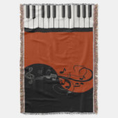 Piano Throw Blanket Deken (Voorkant Verticaal)