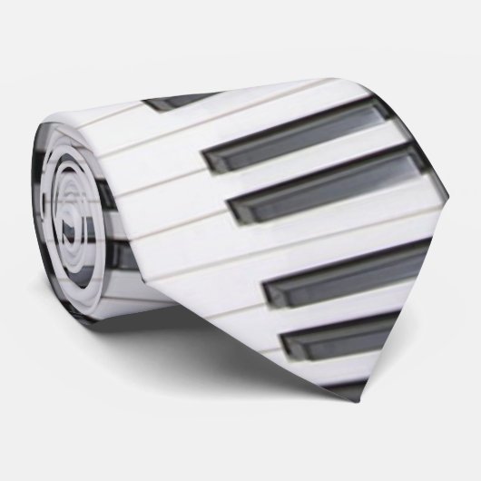 piano tie stropdas (Opgerold)