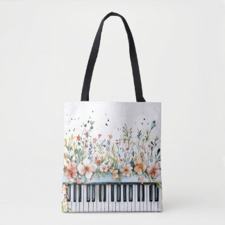 Piano Toetsen Bloemboeket 2 Draagtas